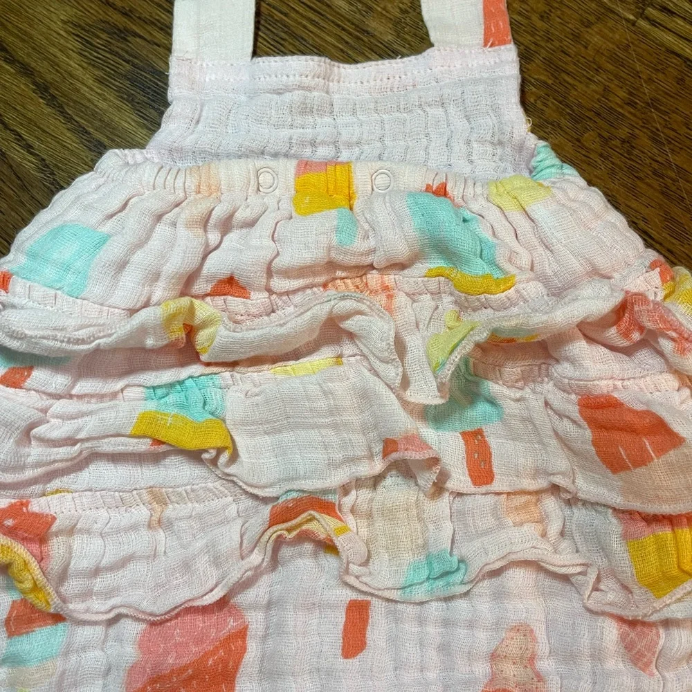 Angel Dear- Colorful Ice Cream Print Baby Romper